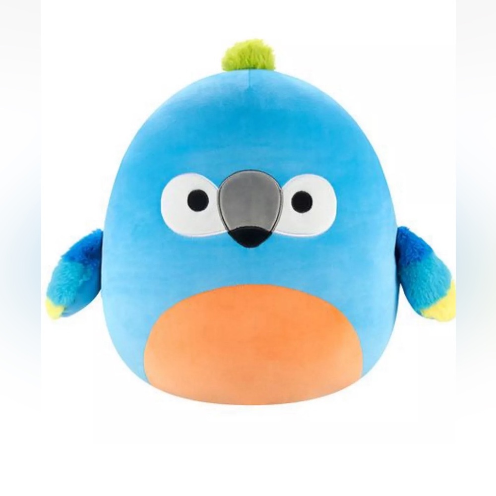 NEW! Squishmallows Tenise The Blue Tropical Parrot Stuffed Plush Summer of 2024